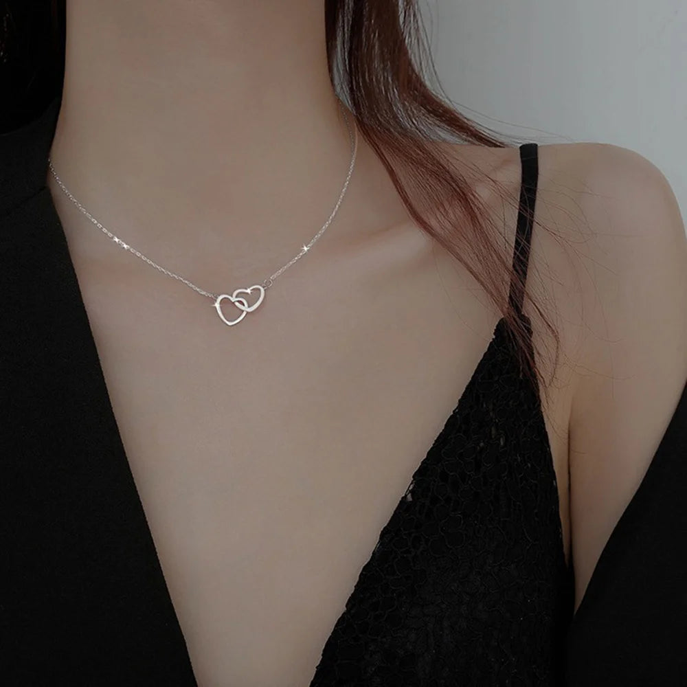 Twin Hearts Necklace