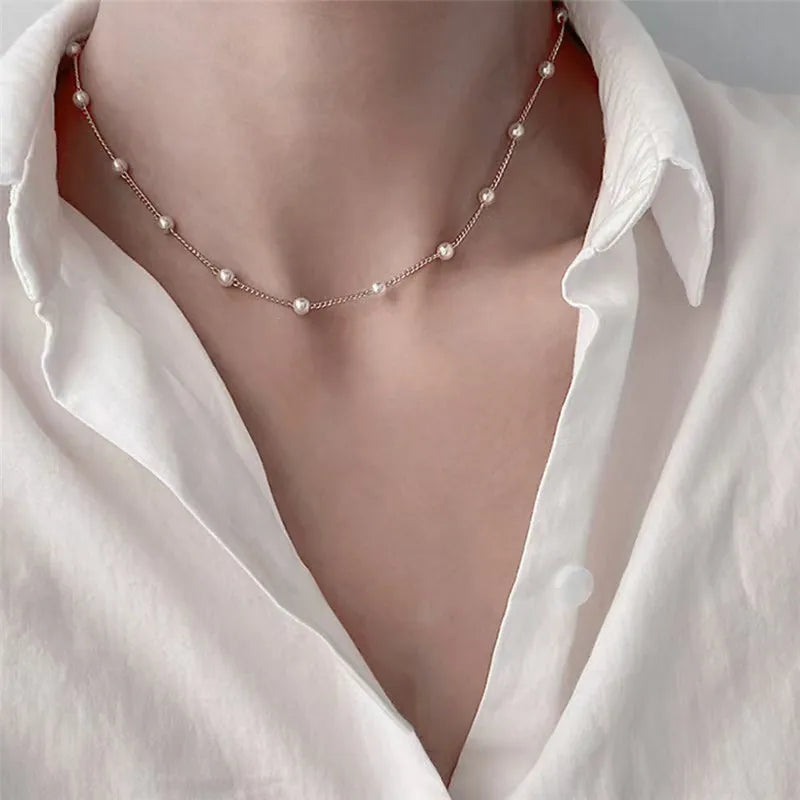 Gothic Pearl Choker