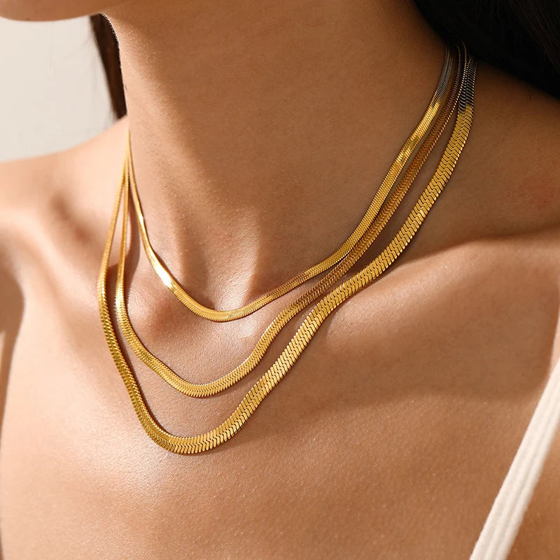 Flat Snake Necklace
